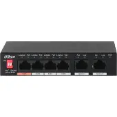 Dahua PFS3006-4ET-60-V2 6-porttinen 10/100Mbps hallitsematon pöytäkytkin, jossa on 4 PoE-porttia (PFS3006-4ET-60-V2)