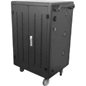 Deltaco – Latausvaunu 36 enintään 14" kannettavalle tietokoneelle tai tabletille, musta (DPS-0202)