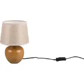 TRIO Luxor pöytävalaisin 26cm E14 beige/puu