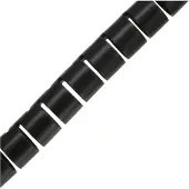 Spiral Wrap kaapelin kääre, 10 m pitkä, 20 mm halkaisija, musta