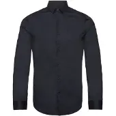 Armani Exchange for man. 8NZC31ZN28Z1510 Navy Block Shirt (XXL), Casual, Party, Cotton, Classic, Long sleeve