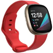 CaseOnline Sport Rannekoru Fitbit Sense - Punainen