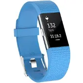 CaseOnline Sport rannekoru Fitbit Charge 2 - vaaleansininen