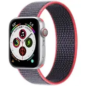CaseOnline Apple Watch 5 (44 mm) nylonrannekoru - Electric pink