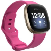 CaseOnline Sport Rannekoru Fitbit Versa 3 - Ruusu