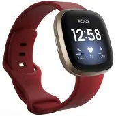 CaseOnline Sport Rannekoru Fitbit Versa 3 - Tpunainen