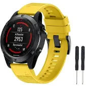 CaseOnline Sport Rannekoru Garmin Fenix 5 / Forerunner 935-keltainen