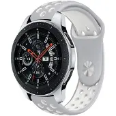 CaseOnline EBN Sport rannekoru Samsung Galaxy Watch 46mm-harmaa / valkoinen
