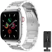 CaseOnline Rannekoru ruostumatonta terästä Apple Watch 5 (40mm) - hopea