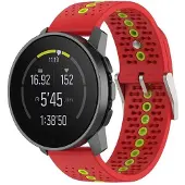 CaseOnline Urheilullinen rannekoru Suunto 9 Peak - Punainen/vihreä