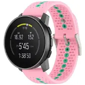 CaseOnline Urheilullinen rannekoru Suunto 5 Peak - Vaaleanpunainen/vihreä