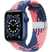 CaseOnline Punottu elastinen rannekoru Apple watch 6 (44mm) - bluepowder