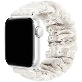 CaseOnline Scrunchie elastinen rannekoru Apple Watch 7 (45mm) - Beige