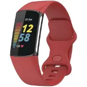 CaseOnline Sport Rannekoru Fitbit Charge 5 (S) - Punainen