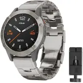 CaseOnline Rannekoru titaani Garmin Fenix 6 - Hopea