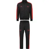 TAPOUT Juoksupuku ' PUNKASS TRACK ' punainen / musta | L | male