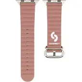 Connect Watch 42/44/45 mm merellinen nahkainen kellon ranneke Savunvioletti