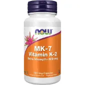 Now , MK-7, Vitamiini K-2, Extra Strength, 300 mcg, 120 Veg Capsuja