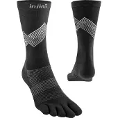 Injinji Run Lightweight Crew Black Urheilusukat L (44.5-47)