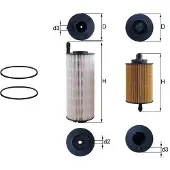 MAHLE ORIGINAL Polttoainesuodatin KX 645KIT