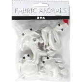 Creativ Company - Animal Keychains made of Textile 4 pcs.
