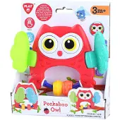 Play - Peekaboo Owl Rattle Red