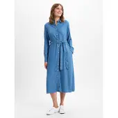 Gant Reg Chambray Shirt Dress - Blue - 34