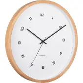 Karlsson seinäkello Modesta light wood white KA5938WH