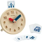 PlanToys Puulelu - Opi kello - Puu - - OneSize - Lelut