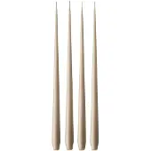 Ester & Erik -kynttilä, 4-pakkaus matta nougat note, 42 cm