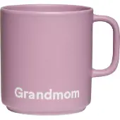 Design Letters VIP -suosikkikuppi kahvalla 25 cl Grandmom-lavender