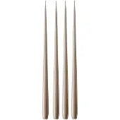 Ester & Erik -kynttilä, 4-pakkaus lakattu nougat note, 42 cm