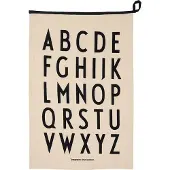 Design Letters Premium classic keittiöpyyhe 50x70cm ABC-musta