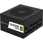 Silverstone 850W DA850R Gold, modulaarinen ATX-virtalähde, 80 Plus Gold, musta