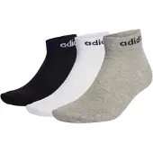 Adidas Urheilusukat 'Think Linear' harmaa / musta / valkoinen