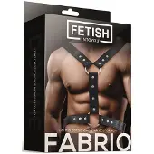 Fetish Black Shadow Fetish Fabrio Light Chest Bondage Harness