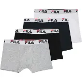 FILA Alushousut meleerattu harmaa / kirkaanpunainen / musta / valkoinen