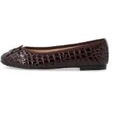 Bianco Biamadison Ballerina Croco Patent - Burgundy - 36