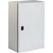Schneider Electric ELECTRIC SPACIAL S3D SEINÄKAAPPI METALLI, 600X600X250 KXLXS, IP66, RAL7035, ASENNUSLEVY (NSYS3D6625P)