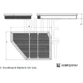 Blue Print Ilmansuodatin ADBP220167