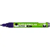 Creativ Company Glass and Porcelain Pen Glitter Semi-Opaque - Violet