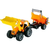 Cavallino Toys - Tractor with Front Loader and Trailer