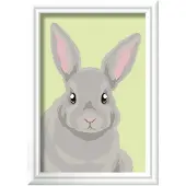 Ravensburger CreArt Paint by Numbers - Gray Rabbit