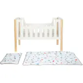 Small Foot Doll Crib "Little Button"