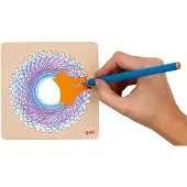 Goki Wooden Spirograph Drawing Set 6 pcs.