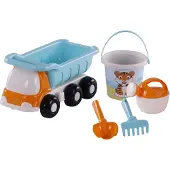 Cavallino Beach Dump Truck with Bucket Set Blue 5 pcs.