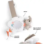 Done by Deer Pram Mobile Playground Colour Mix - White - 18X 20.5X 6CM