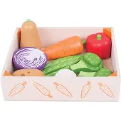 Bigjigs Wooden Box with Vegetables 12 pcs.