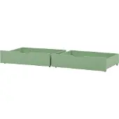 Hoppekids Laatikkosarja 70x160cm sänkyihin - vaalean vihreä Pale Green
