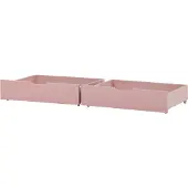 Hoppekids Laatikkoa M. Pyörät - 2 kpl. - 70x160 cm - Pale Rose - - OneSize - Laatikostot